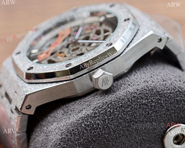 New Copy Audemars Piguet Royal Oak Watch Silver Frosted Skeleton Dial New Copy Audemars Piguet Royal Oak Watch Silver Frosted Skeleton Dial