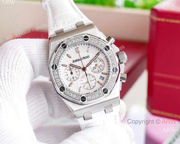 Best Quality Audemars Piguet Royal Oak offshore Lady Watch Leather Strap Best Quality Audemars Piguet Royal Oak offshore Lady Watch Leather Strap