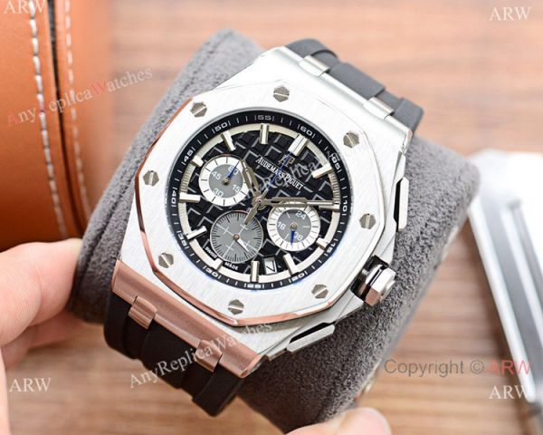 New Copy Audemars Piguet Royal Oak Chronograph Watches Rose Gold and Blue New Copy Audemars Piguet Royal Oak Chronograph Watches Rose Gold and Blue