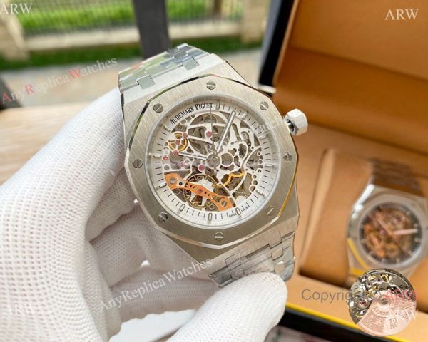Replica Audemars Piguet Skeleton Royal Oak Watches Two Tone Rose Gold Replica Audemars Piguet Skeleton Royal Oak Watches Two Tone Rose Gold