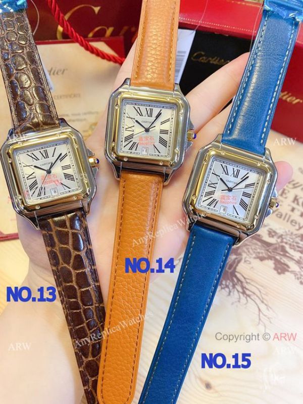 New! Fake Cartier Panthere 38mm Men Watches Gold Case New! Fake Cartier Panthere 38mm Men Watches Gold Case