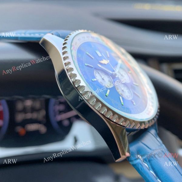 Best Replica Breitling Navitimer 01 Watch Blue Leather Strap Best Replica Breitling Navitimer 01 Watch Blue Leather Strap