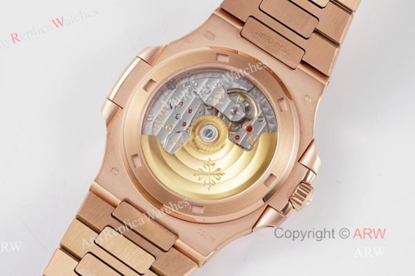 (PPF) V4 Version Swiss Replica Patek Philippe Nautilus Rose Gold Diamond Bezel Watch For Men (PPF) V4 Version Swiss Replica Patek Philippe Nautilus Rose Gold Diamond Bezel Watch For Men