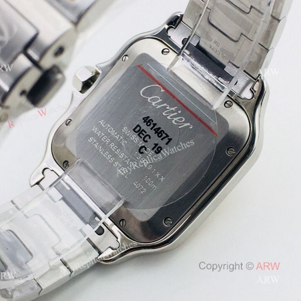 1:1 Copy Cartier Santos Silver Gold Best Replica Watches with SmartLink QuickSwitch Band 1:1 Copy Cartier Santos Silver Gold Best Replica Watches with SmartLink QuickSwitch Band