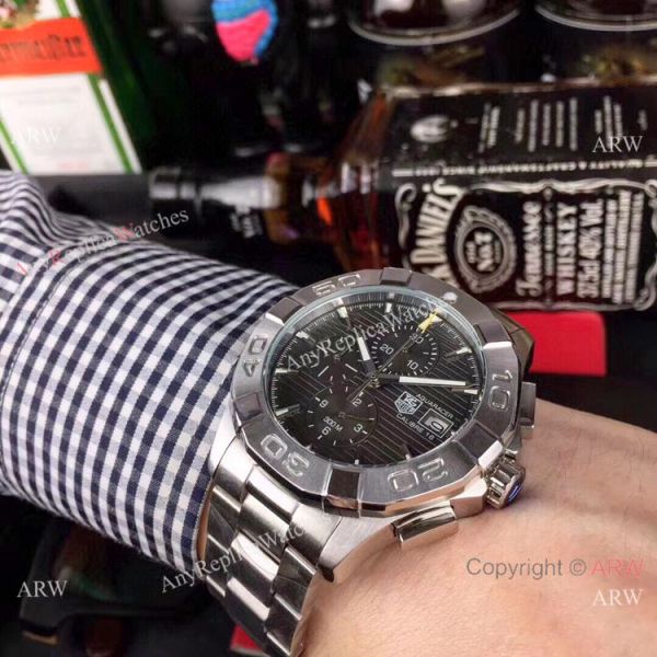 Tag Heuer Aquaracer Calibre 16 Chronograph Watches Ss Gray Face Tag Heuer Aquaracer Calibre 16 Chronograph Watches Ss Gray Face