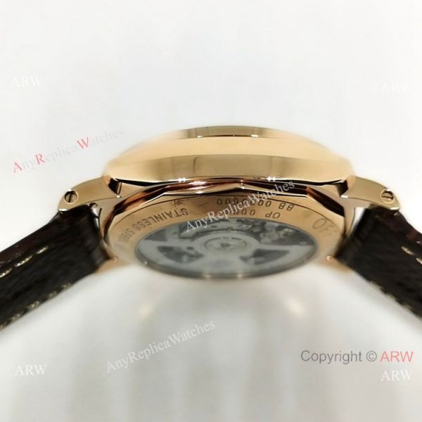 Copy Panerai Radiomir Rose Gold Brown Leather Strap Watch Copy Panerai Radiomir Rose Gold Brown Leather Strap Watch