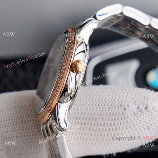 Swiss Quartz Omega De Ville 2-Tone Rose Gold Watches Women Size Swiss Quartz Omega De Ville 2-Tone Rose Gold Watches Women Size