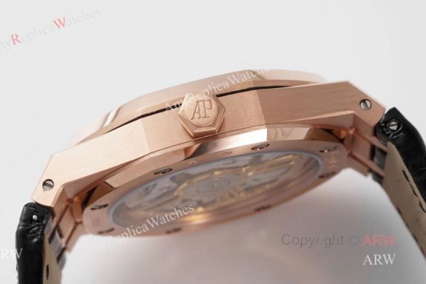 BF Factory Audemars Piguet Royal Oak 41mm Rose Gold Leather Strap Watch AAA Replica BF Factory Audemars Piguet Royal Oak 41mm Rose Gold Leather Strap Watch AAA Replica