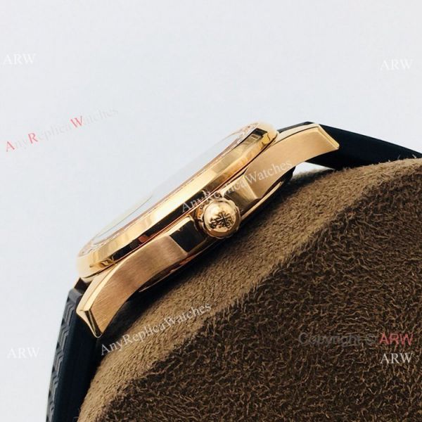 PFF Swiss Patek Philippe Aquanaut Luce Quartz Watch Rose Gold Black Dial PFF Swiss Patek Philippe Aquanaut Luce Quartz Watch Rose Gold Black Dial