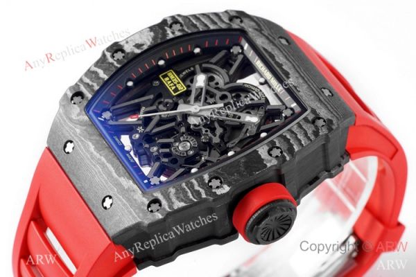 Swiss 1:1 Replica Richard Mille Rafael Nadal RM35-02 Watch Red Rubber Strap Swiss 1:1 Replica Richard Mille Rafael Nadal RM35-02 Watch Red Rubber Strap