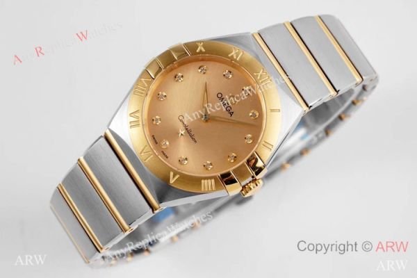 NEW! Swiss Copy Omega Constellation 2-Tone Watch 28mm Quartz NEW! Swiss Copy Omega Constellation 2-Tone Watch 28mm Quartz