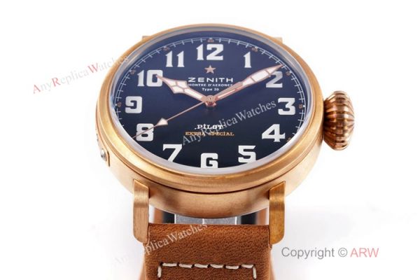 Swiss Replica Zenith Pilot Type 20 Extra Special Watch 45mm Bronze Case Black Dial Swiss Replica Zenith Pilot Type 20 Extra Special Watch 45mm Bronze Case Black Dial