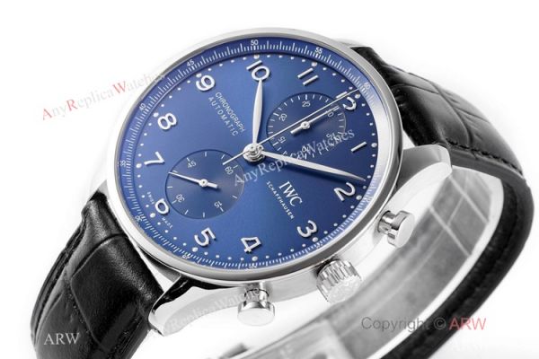 New! Swiss Replica IWC Schaffhausen Portugieser Chronograph Watch Blue Dial New! Swiss Replica IWC Schaffhausen Portugieser Chronograph Watch Blue Dial