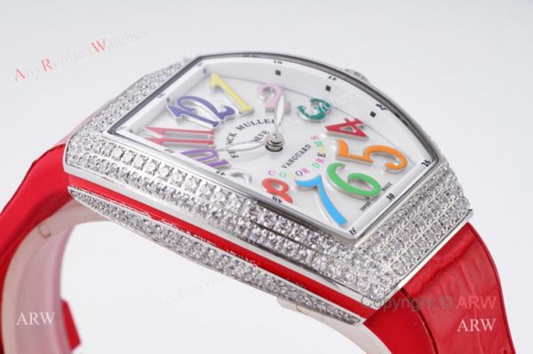 High Quality Replica Franck Muller Vanguard Color Dreams Women Watch With Diamonds High Quality Replica Franck Muller Vanguard Color Dreams Women Watch With Diamonds
