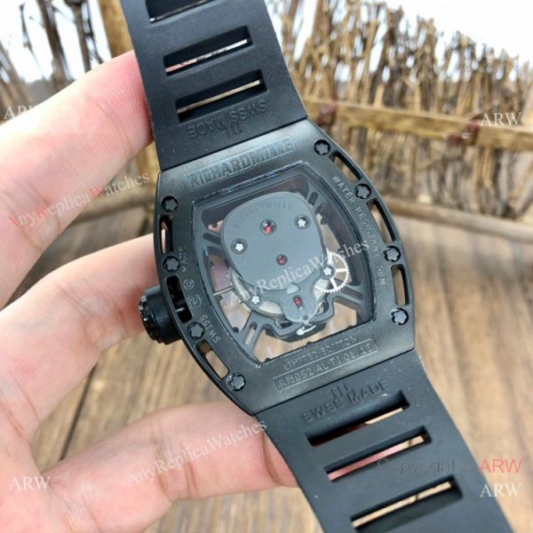 Luxury Replica Richard Mille Skull RM52-01 Watch Black Diamond Luxury Replica Richard Mille Skull RM52-01 Watch Black Diamond