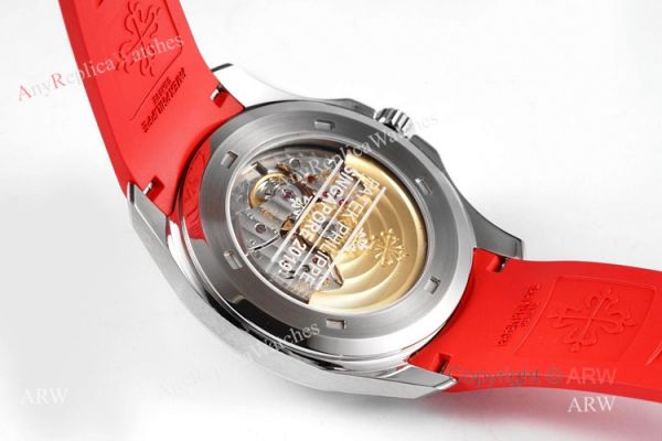 (ZF)AAA Replica Patek Philippe Aquanaut Red Strap Grey Dial Swiss 324 Watch For Men (ZF)AAA Replica Patek Philippe Aquanaut Red Strap Grey Dial Swiss 324 Watch For Men