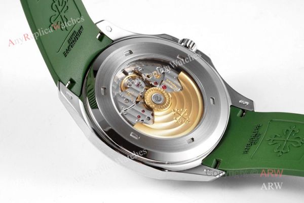 (ZF) Best Replica Patek Philippe 5168G Aquanaut Green Rubber Strap Watch Swiss Cal 324 (ZF) Best Replica Patek Philippe 5168G Aquanaut Green Rubber Strap Watch Swiss Cal 324
