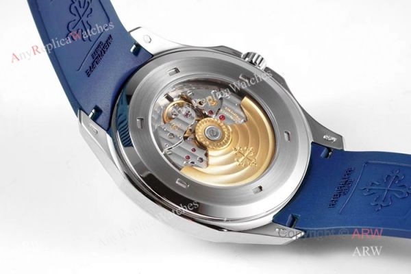 (ZF) Swiss 324 Patek Philippe Aquanaut 5168 Blue Dial Blue Rubber Strap Men Watch Replica (ZF) Swiss 324 Patek Philippe Aquanaut 5168 Blue Dial Blue Rubber Strap Men Watch Replica