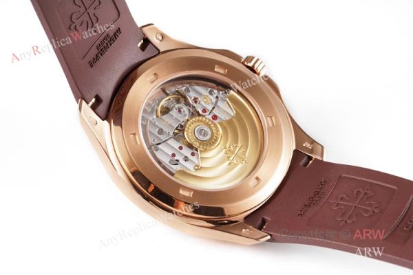 (ZF) AAA Replica Patek Philippe 5167R Aquanaut Rose Gold Chocolate Dial Brown Rubber Strap Men Watch (ZF) AAA Replica Patek Philippe 5167R Aquanaut Rose Gold Chocolate Dial Brown Rubber Strap Men Watch