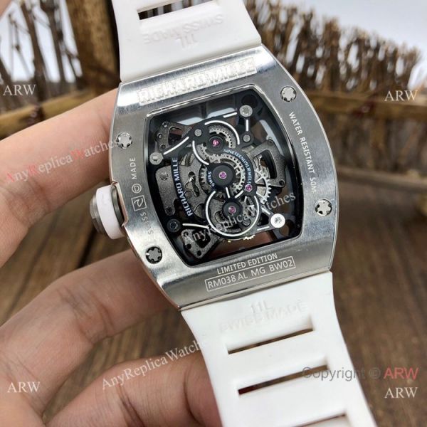 Best Replica Richard Mille RM038 Automatic Watches Stainless Steel and Red Best Replica Richard Mille RM038 Automatic Watches Stainless Steel and Red