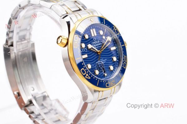 VS Factory Omega Seamaster Diver 300m Blue Dial Gold And Silver Watch Best Replica VS Factory Omega Seamaster Diver 300m Blue Dial Gold And Silver Watch Best Replica