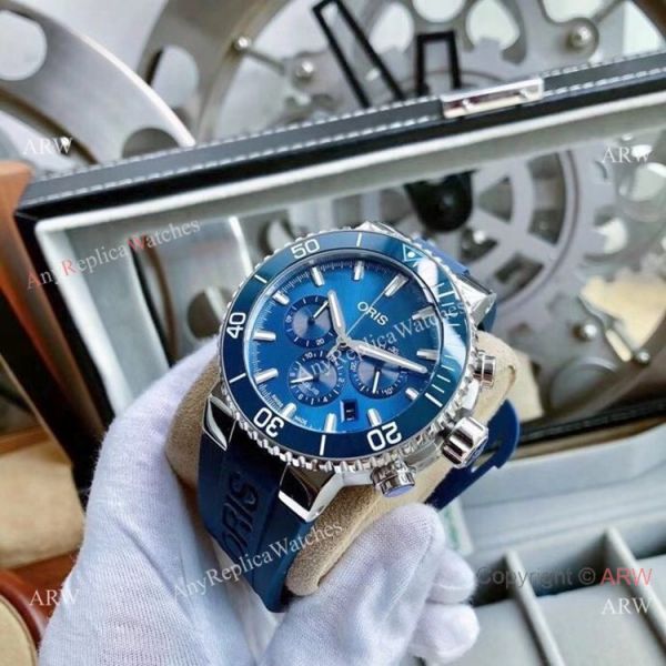High Quality Oris Artelier Chronograph Copy Watch Blue Dial High Quality Oris Artelier Chronograph Copy Watch Blue Dial