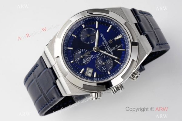 Swiss Copy Vacheron Constantin Overseas Chronograph 5500V Watch Blue Face Swiss Copy Vacheron Constantin Overseas Chronograph 5500V Watch Blue Face