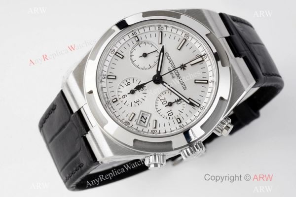 Swiss Replica Vacheron Constantin Overseas Chronograph 5500V White Dial Watch Swiss Replica Vacheron Constantin Overseas Chronograph 5500V White Dial Watch