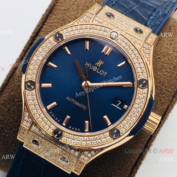 Luxury Swiss Replica Hublot Classic Fusion Ladies Watches Rose Gold Diamond Luxury Swiss Replica Hublot Classic Fusion Ladies Watches Rose Gold Diamond