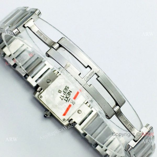Super Clone Cartier Tank 2301 CC708177 Watch Cream Dial Lady Size Super Clone Cartier Tank 2301 CC708177 Watch Cream Dial Lady Size