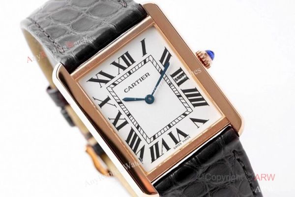 New! AF Factory Cartier Tank Solo Rose Gold Replica Watch Swiss Quartz New! AF Factory Cartier Tank Solo Rose Gold Replica Watch Swiss Quartz
