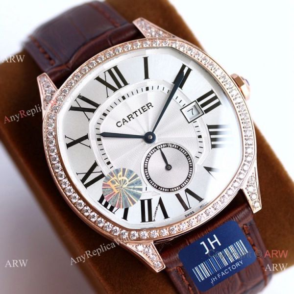 JH Factory Swiss Cartier Drive De Watches Rhodium Dial JH Factory Swiss Cartier Drive De Watches Rhodium Dial