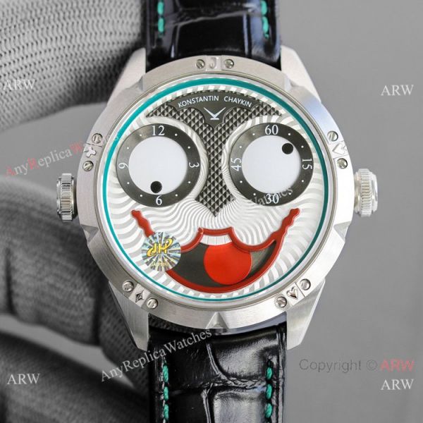 Swiss Copy Konstantin Chaykin Joker Dracula Watches Leather Strap 42mm Swiss Copy Konstantin Chaykin Joker Dracula Watches Leather Strap 42mm