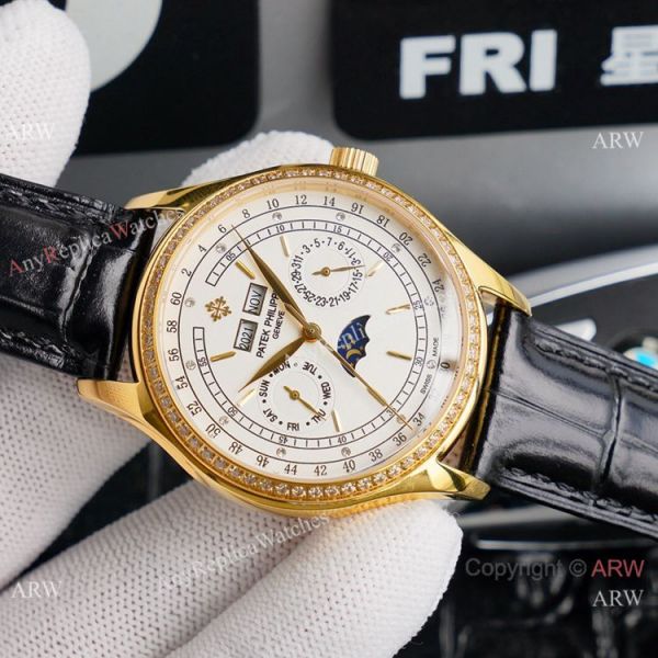 Swiss Replica Patek Philippe Geneve Base 1000 Watch with Diamond Bezel 40mm Swiss Replica Patek Philippe Geneve Base 1000 Watch with Diamond Bezel 40mm