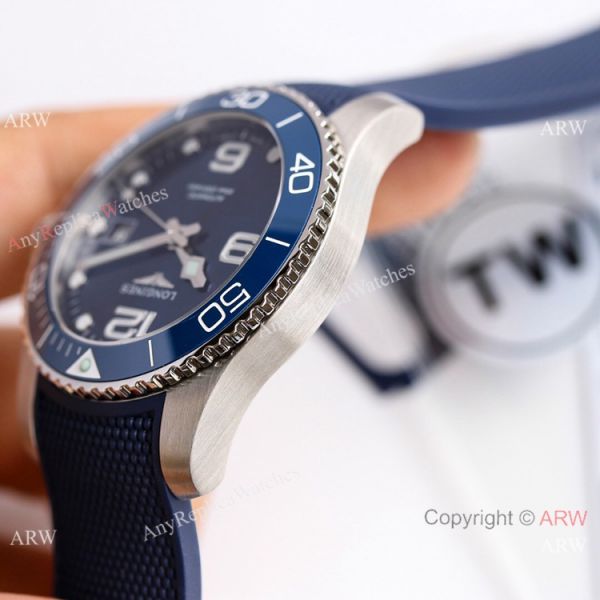 Swiss Longines Hydroconquest Watch Blue Rubber Strap 41mm Swiss Longines Hydroconquest Watch Blue Rubber Strap 41mm