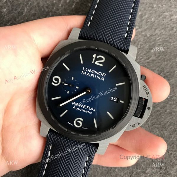 VS Factory Panerai Luminor Marina Fibratech Pam 01663 Vulcano Blu Replica Watches 44mm VS Factory Panerai Luminor Marina Fibratech Pam 01663 Vulcano Blu Replica Watches 44mm