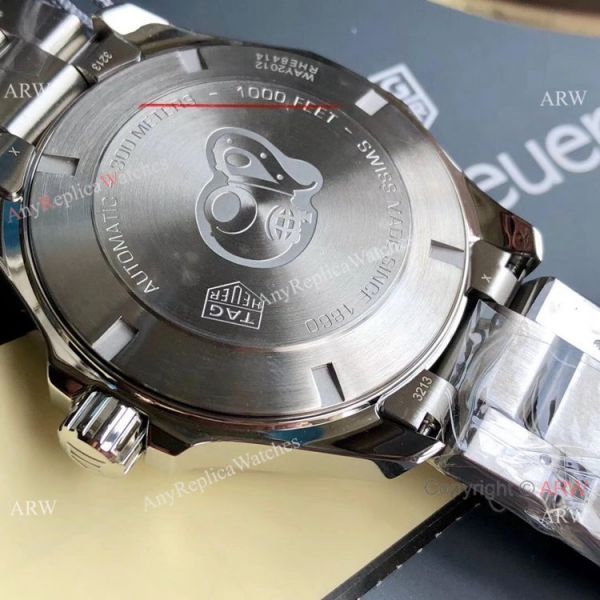Swiss Clone TagHeuer Aquaracer Calibre 5 Watch Stainless Steel Gray Face Swiss Clone TagHeuer Aquaracer Calibre 5 Watch Stainless Steel Gray Face