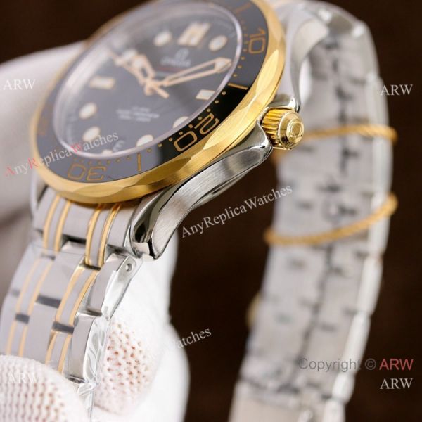 New! Two Tone Omega Diver 300m James Bond Limited Edition Copy Watches New! Two Tone Omega Diver 300m James Bond Limited Edition Copy Watches