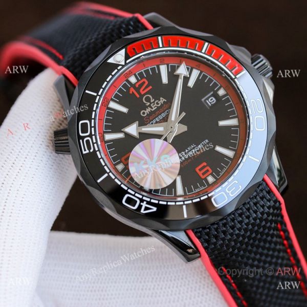 Best Quality Copy Omega Seamaster Planet Ocean Watches Black and Orange Best Quality Copy Omega Seamaster Planet Ocean Watches Black and Orange
