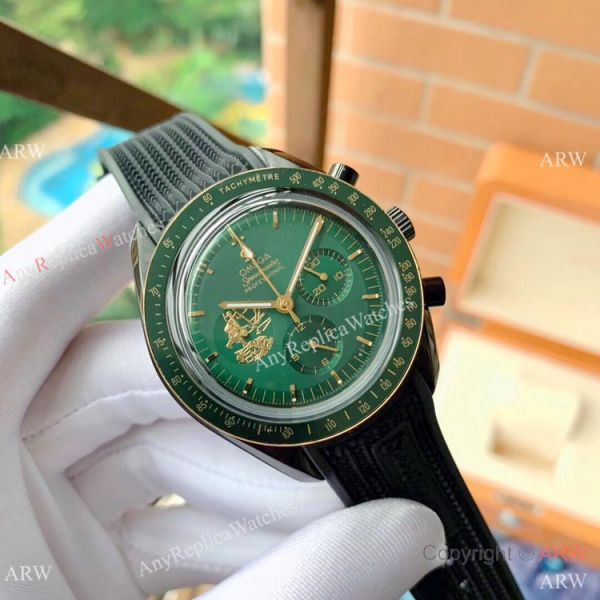 New Style Replica Omega Apollo 11 Chronograph Watch Gold Black New Style Replica Omega Apollo 11 Chronograph Watch Gold Black