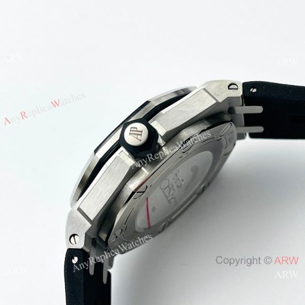 JF Factory Replica Audemars Piguet Divers Swiss 3120 Watch Silver and Black JF Factory Replica Audemars Piguet Divers Swiss 3120 Watch Silver and Black
