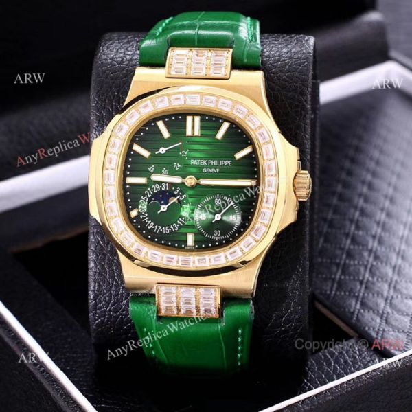 AAA Copy Patek Philippe Nautilus Yellow Gold Power Reserve Watches Diamond Bezel AAA Copy Patek Philippe Nautilus Yellow Gold Power Reserve Watches Diamond Bezel