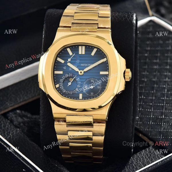 Patek Philippe Power Reserve Moonphase Copy Watches All Gold 40mm Patek Philippe Power Reserve Moonphase Copy Watches All Gold 40mm