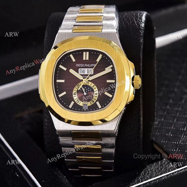 Copy Patek Philippe Nautilus Annual Calendar Watches 39.5mm 2-Tone Copy Patek Philippe Nautilus Annual Calendar Watches 39.5mm 2-Tone