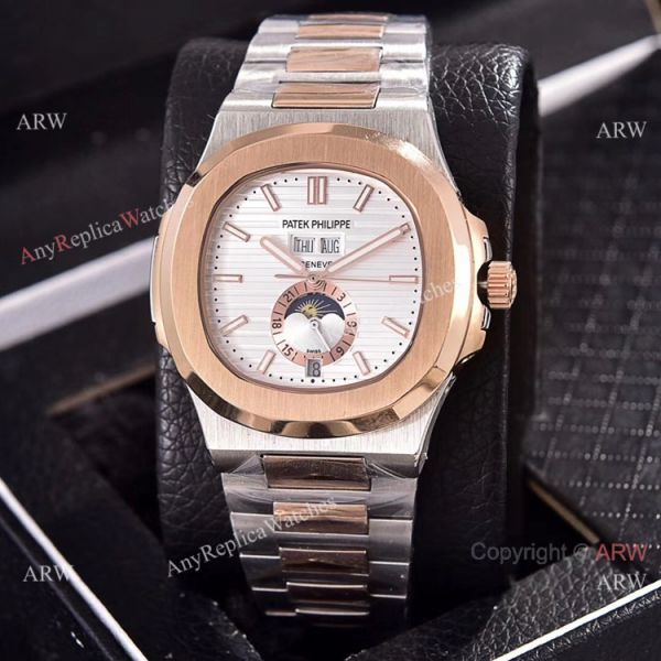 Copy Patek Philippe Annual Calendar Watches 39.5mm 2-Tone Rose Gold Copy Patek Philippe Annual Calendar Watches 39.5mm 2-Tone Rose Gold