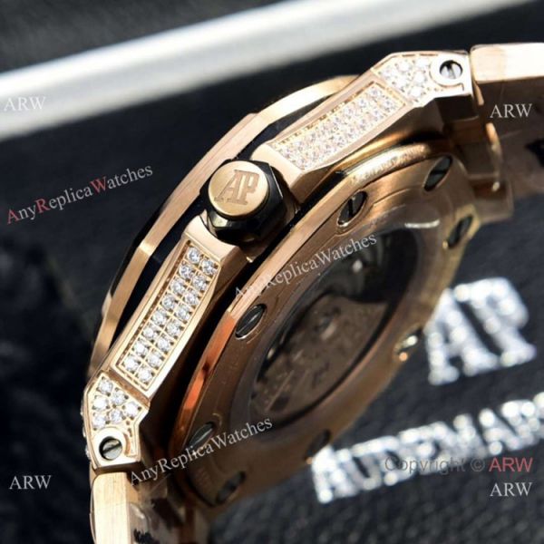Clone Audemars Piguet Diver Automatic Watches Diamond Case and Face Clone Audemars Piguet Diver Automatic Watches Diamond Case and Face