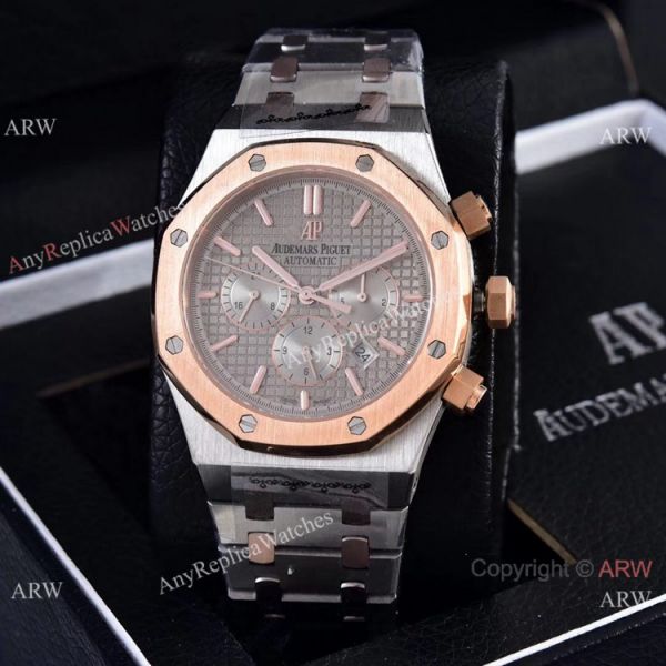 Knockoff Audemars Piguet Royal Oak 41mm Watches Rose Gold Subdials Knockoff Audemars Piguet Royal Oak 41mm Watches Rose Gold Subdials