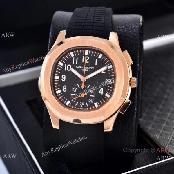 Best Clone Patek Philippe Aquanaut VK Quartz Watches Rose Gold Case Best Clone Patek Philippe Aquanaut VK Quartz Watches Rose Gold Case