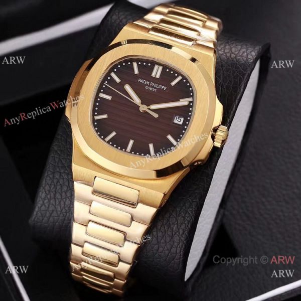 Knockoff Patek Philippe Nautilus All Gold Watches 40m Knockoff Patek Philippe Nautilus All Gold Watches 40m