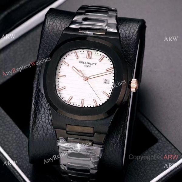 Knockoff Patek Philippe Nautilus All Black Watches Blue Gradient Dial Knockoff Patek Philippe Nautilus All Black Watches Blue Gradient Dial